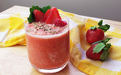 Roasted Hemp Seed Fruit Parfait