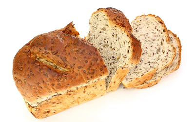 Roasted Flax Bread with Caraway